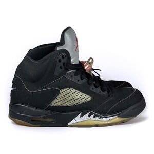 Nike Air Jordan 5 Retro OG Black Metallic 2016 Mens Size 8.5 845035-003